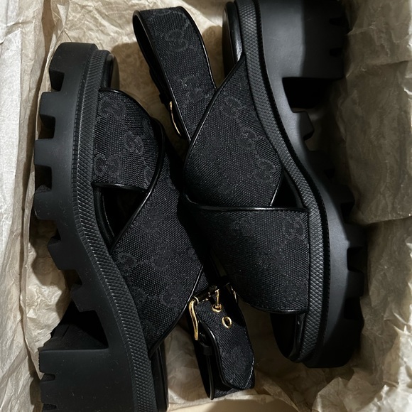 Gucci GG Monogram Granada Sandals - Picture 6 of 8